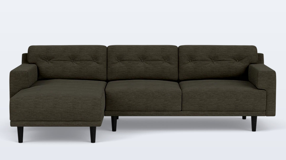 remi 2-piece sectional (button) - fabric