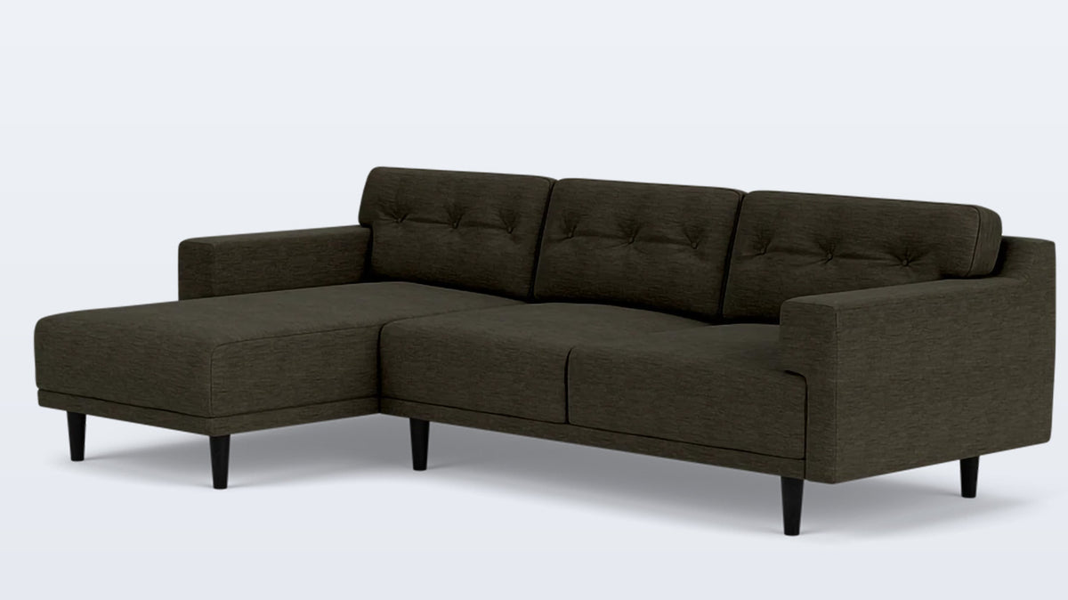 remi 2-piece sectional (button) - fabric