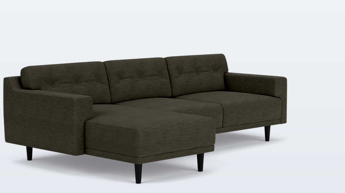 remi 2-piece sectional (button) - fabric