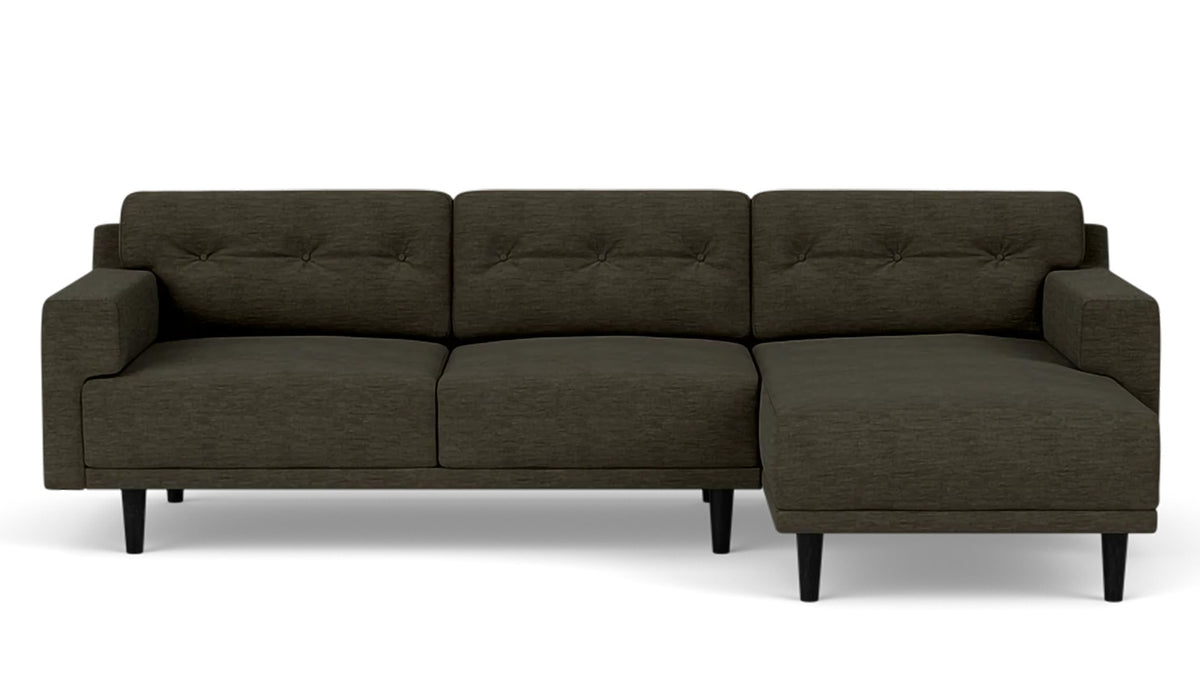 remi 2-piece sectional (button) - fabric