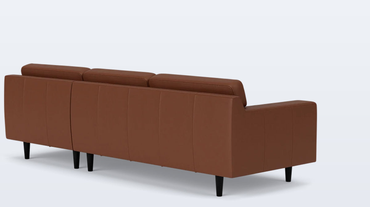 remi 2-piece sectional (button) - leather