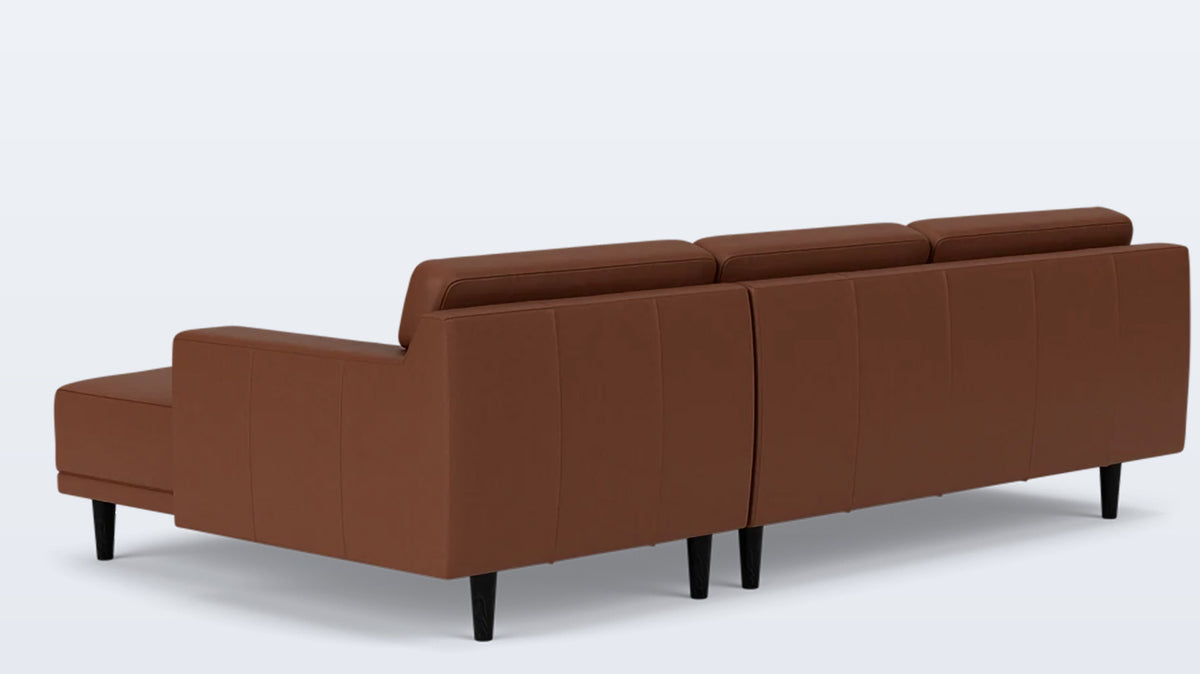 remi 2-piece sectional (button) - leather