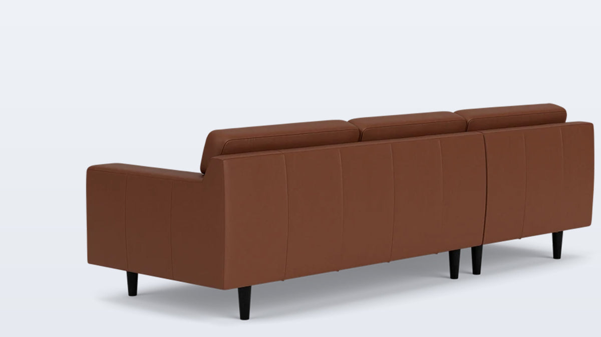 remi 2-piece sectional (button) - leather