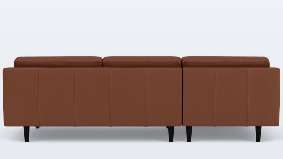 remi 2-piece sectional (button) - leather