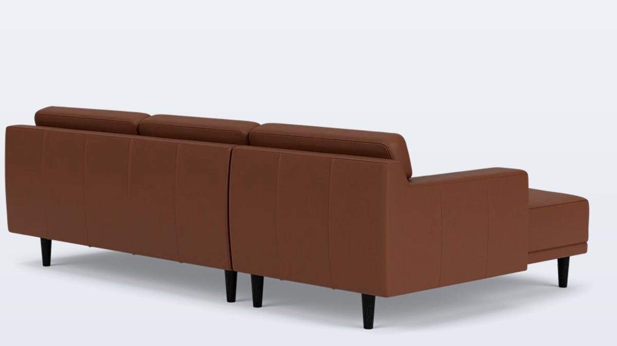 remi 2-piece sectional (button) - leather