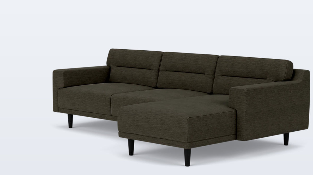 remi 2-piece sectional (horizontal pull) - fabric