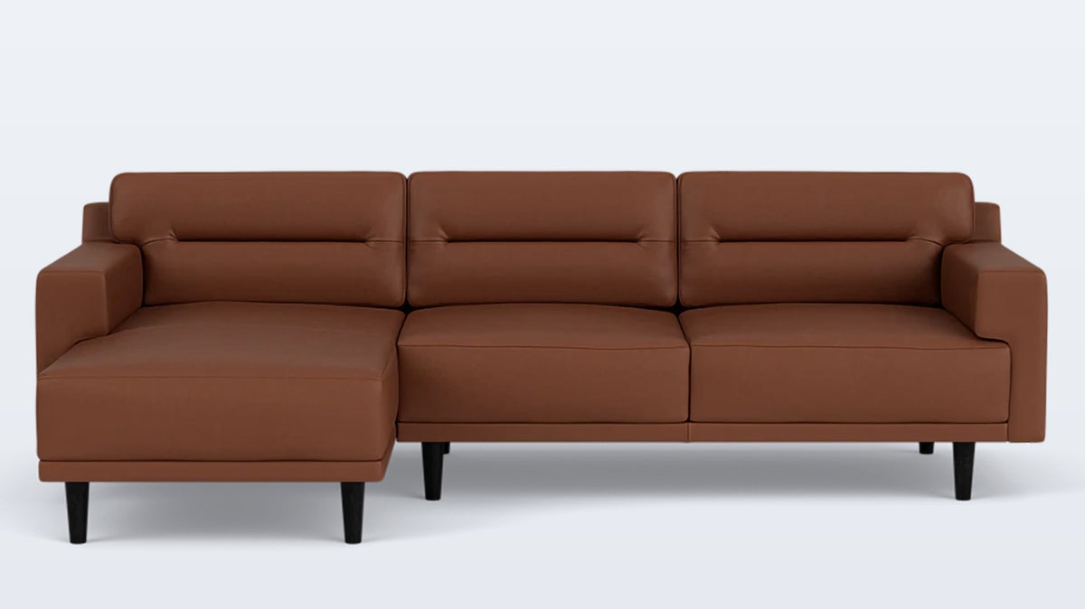 remi 2-piece sectional (horizontal pull) - leather