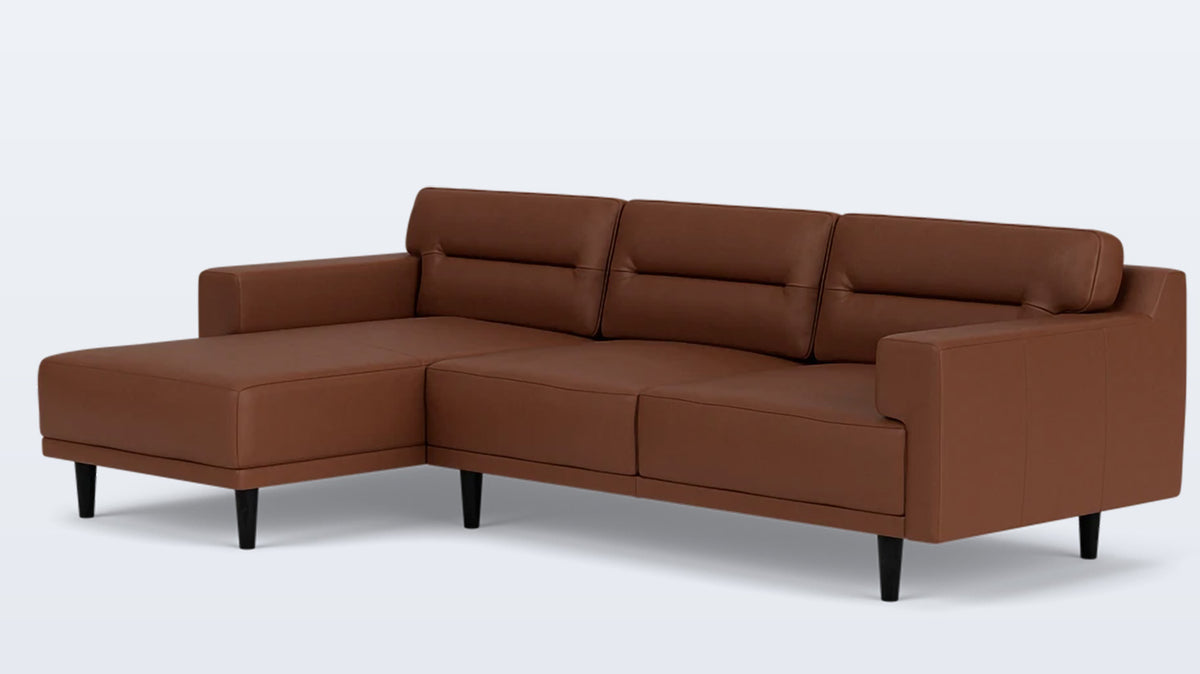 remi 2-piece sectional (horizontal pull) - leather