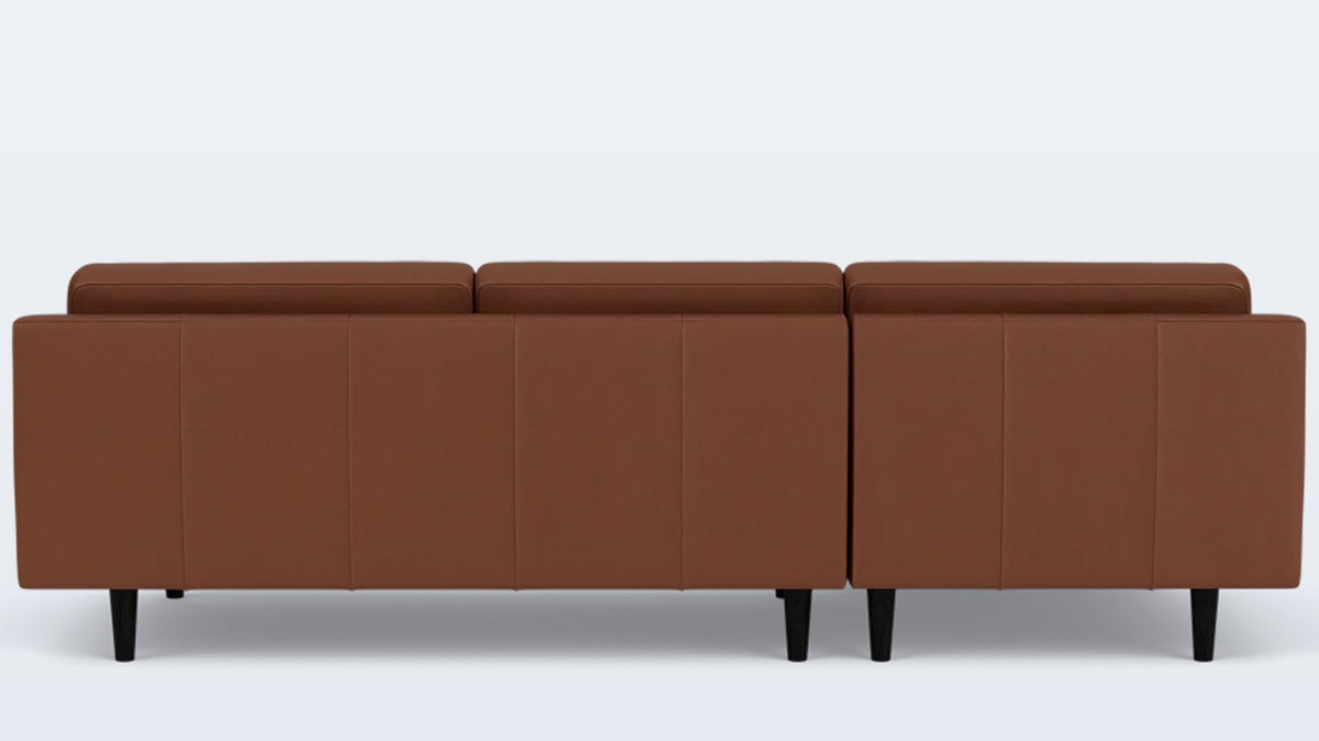 remi 2-piece sectional (horizontal pull) - leather