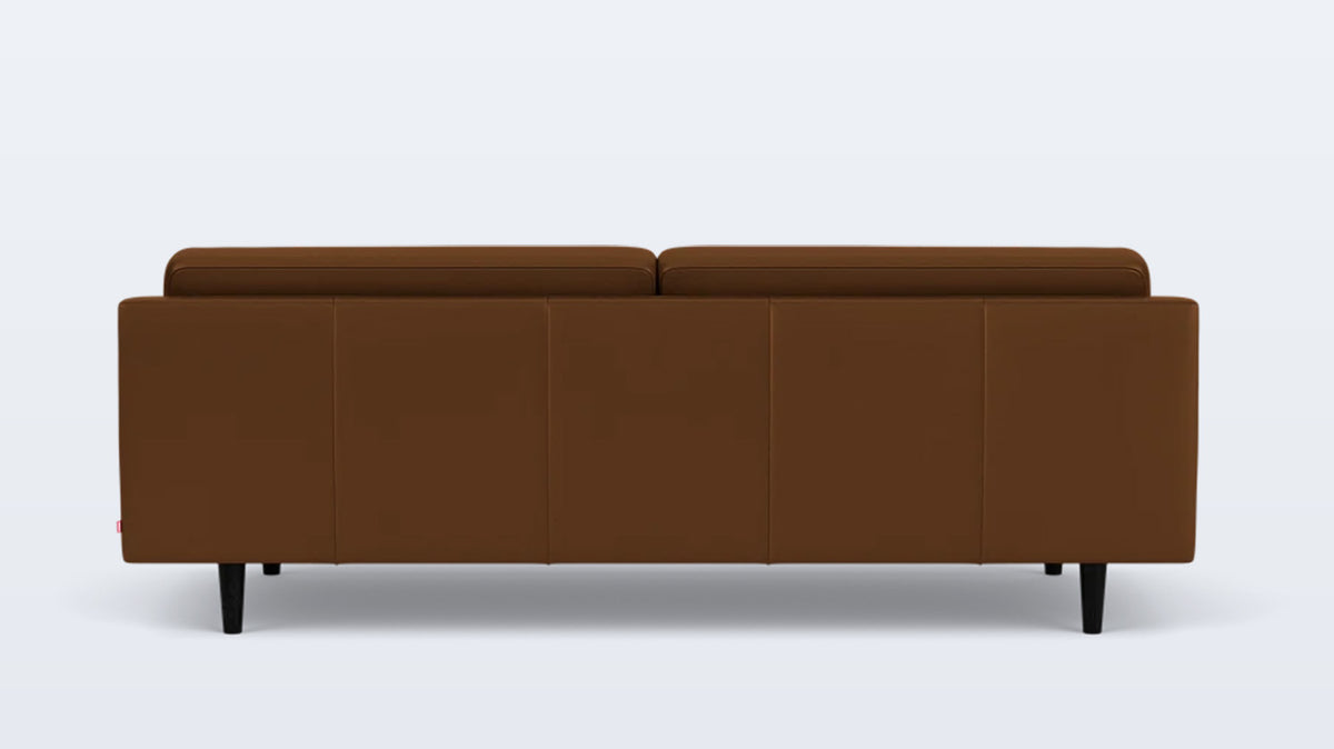 remi 87&quot; sofa (button) - leather