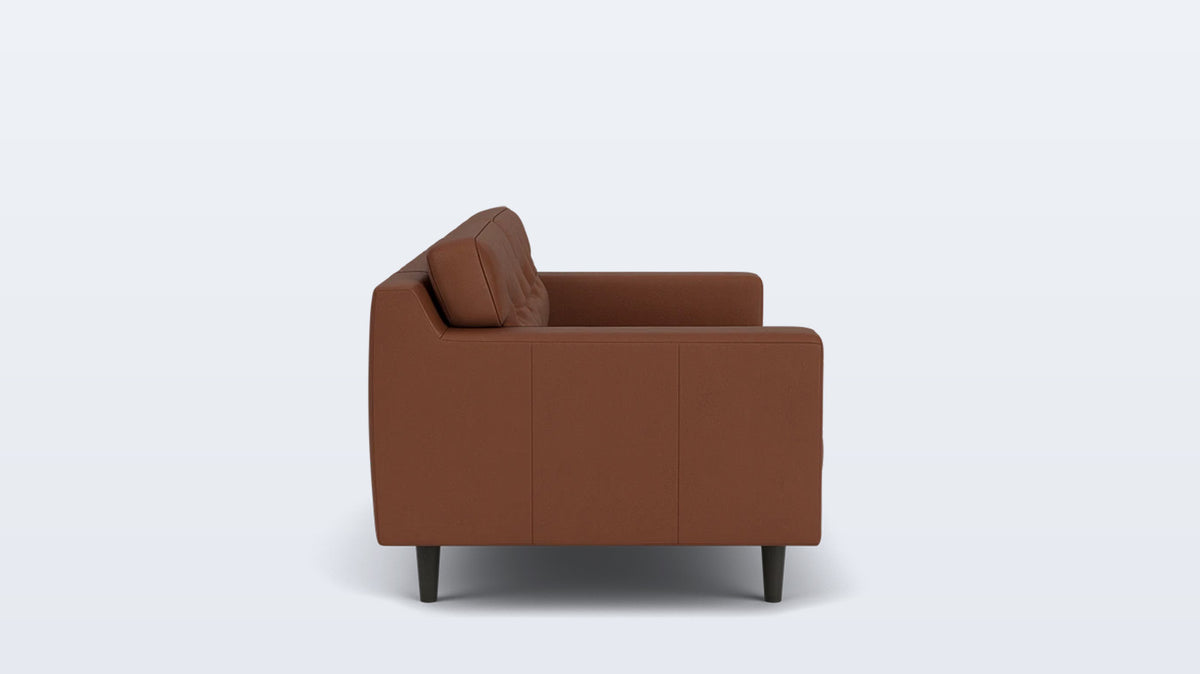 remi loveseat (button) - leather