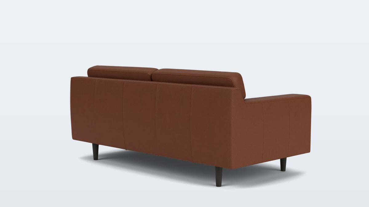 remi loveseat (button) - leather