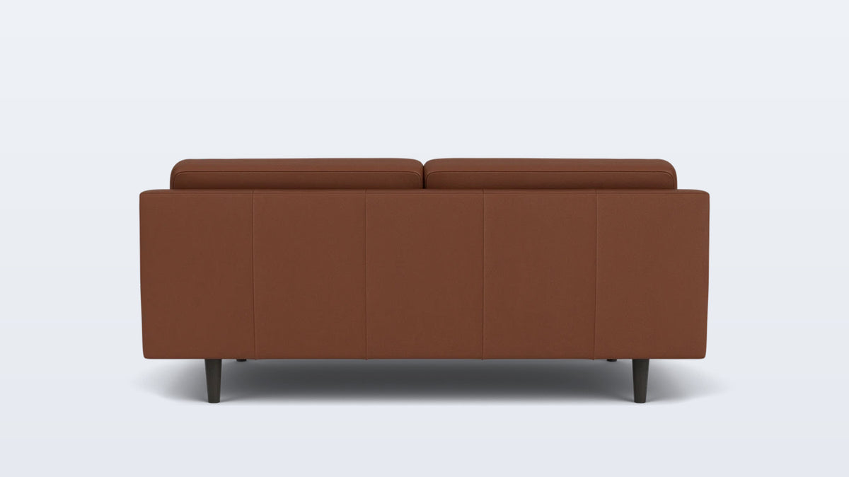 remi loveseat (button) - leather