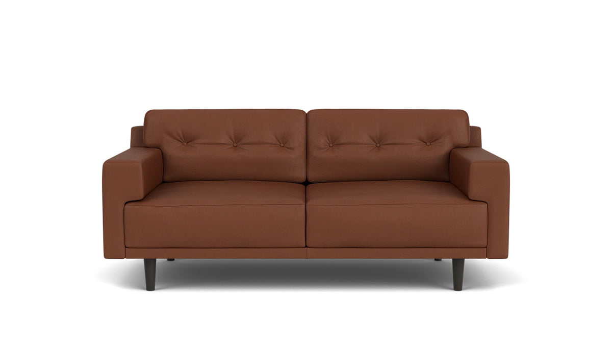 remi loveseat (button) - leather