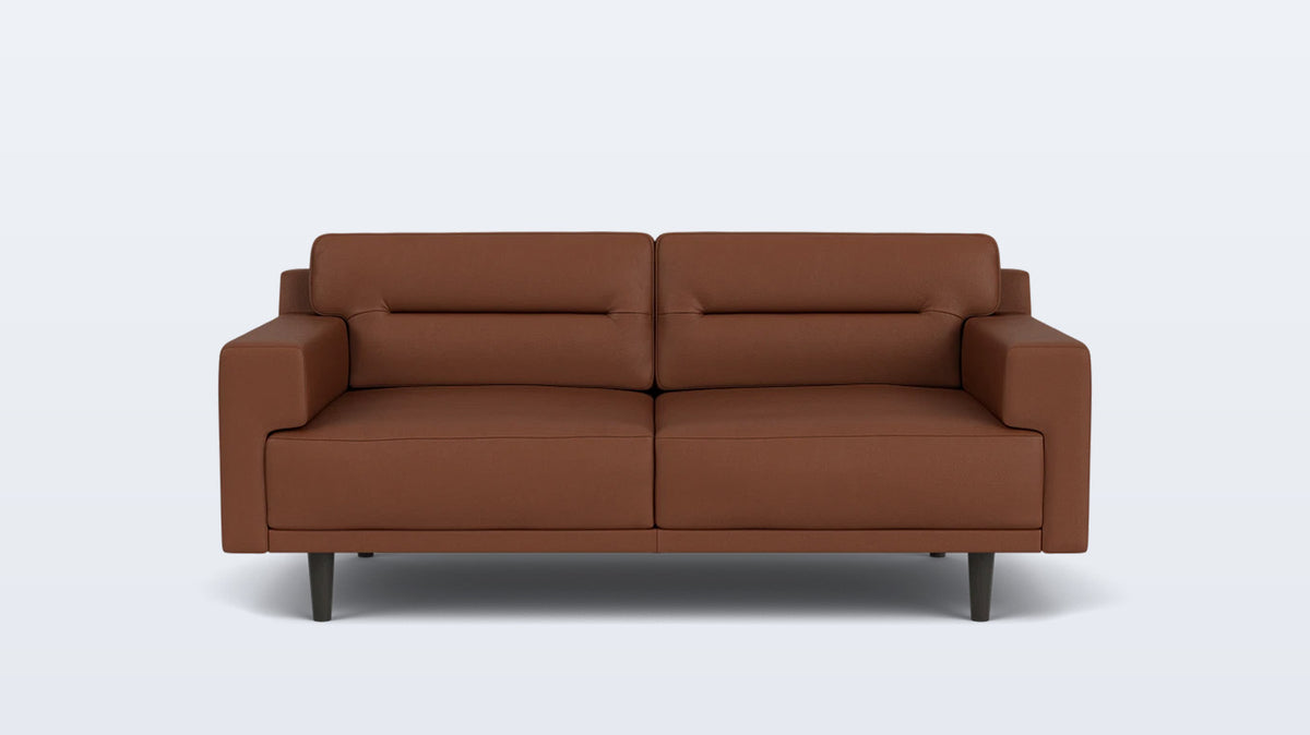 remi loveseat (horizontal pull) - leather