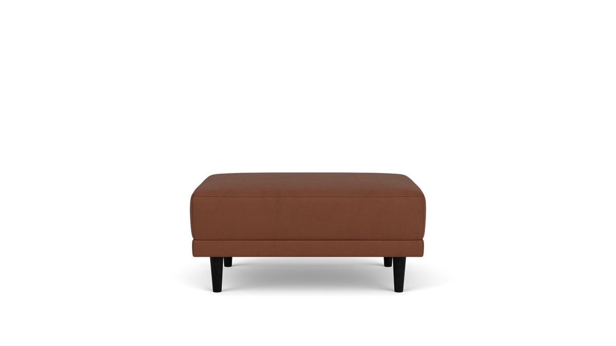 remi ottoman - leather