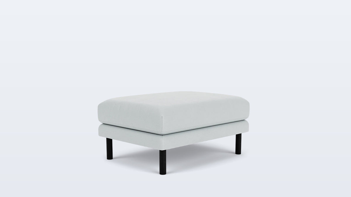 replay rectangular ottoman - leather