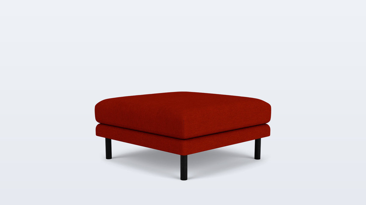 replay square ottoman - fabric