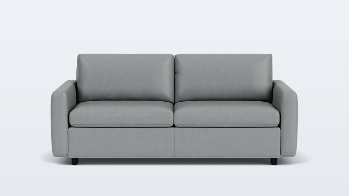 reva double sleeper sofa - leather