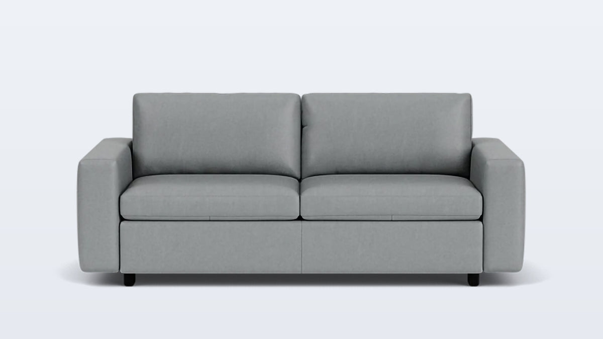 reva double sleeper sofa - leather