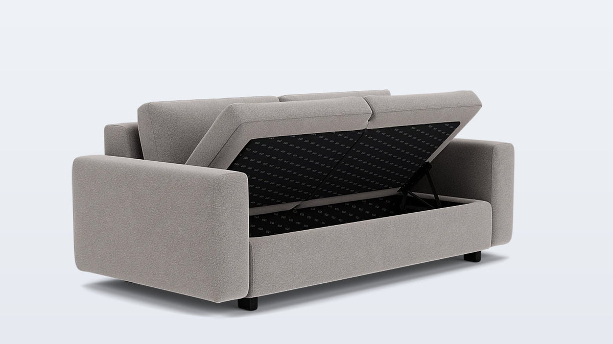 reva storage loveseat - fabric