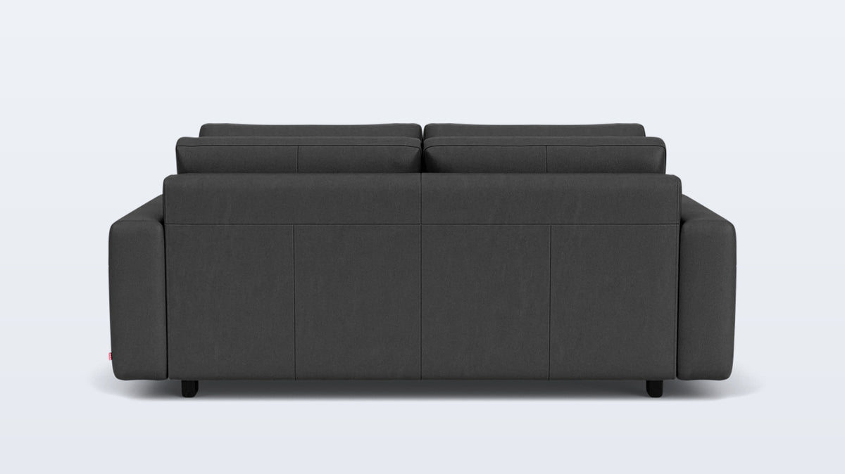 reva storage loveseat - leather