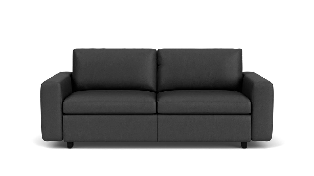 reva storage loveseat - leather