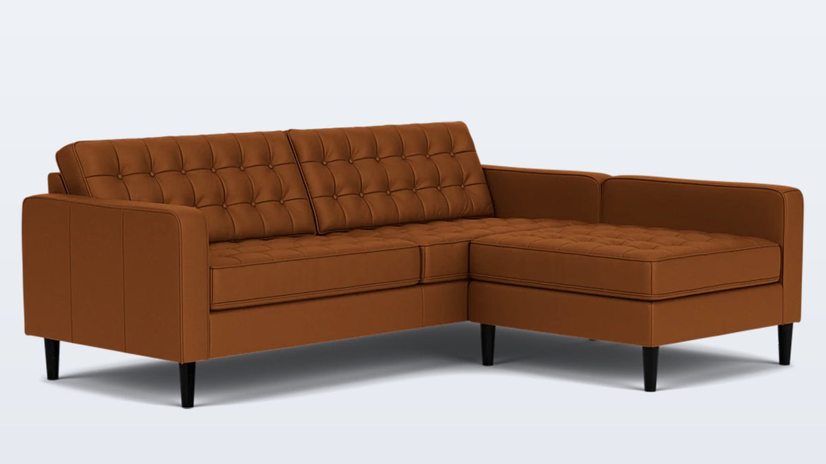 reverie 2-piece sectional - leather