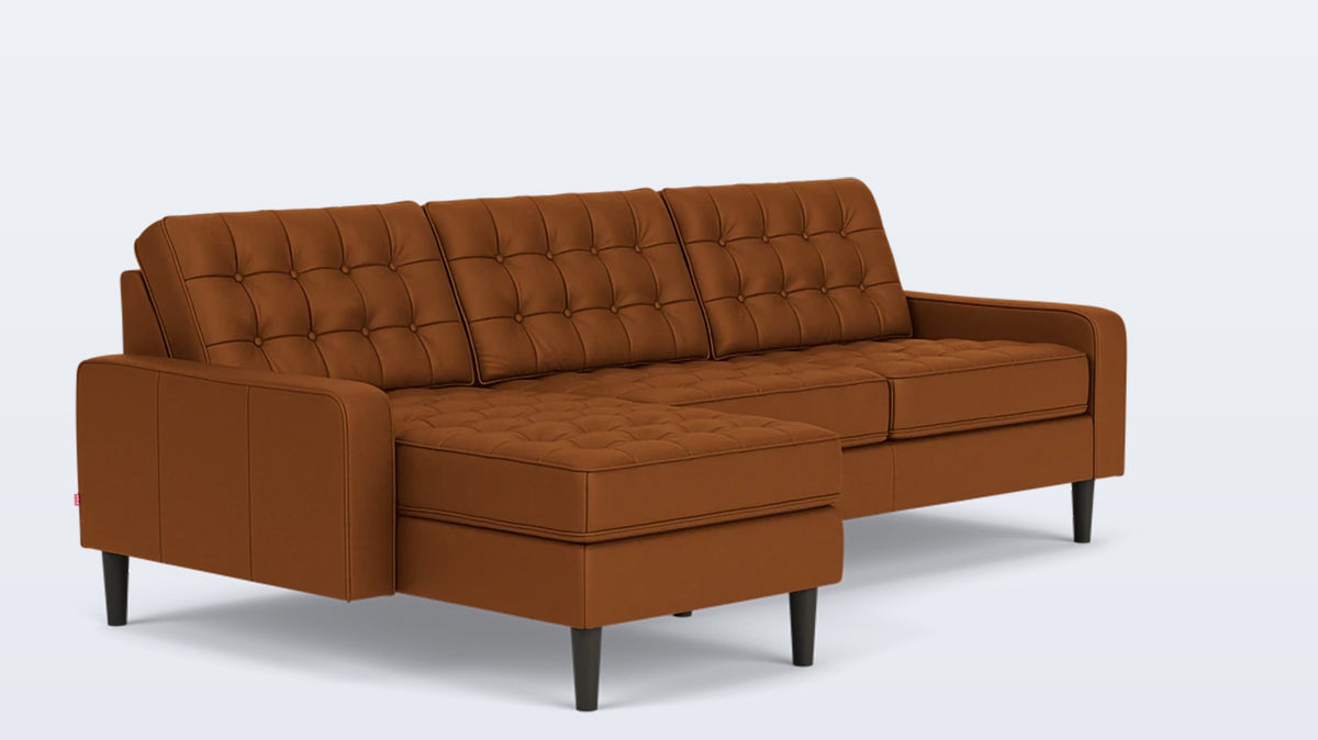 reverie 2-piece sectional - leather