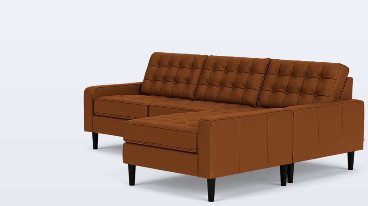 reverie 2-piece sectional - leather