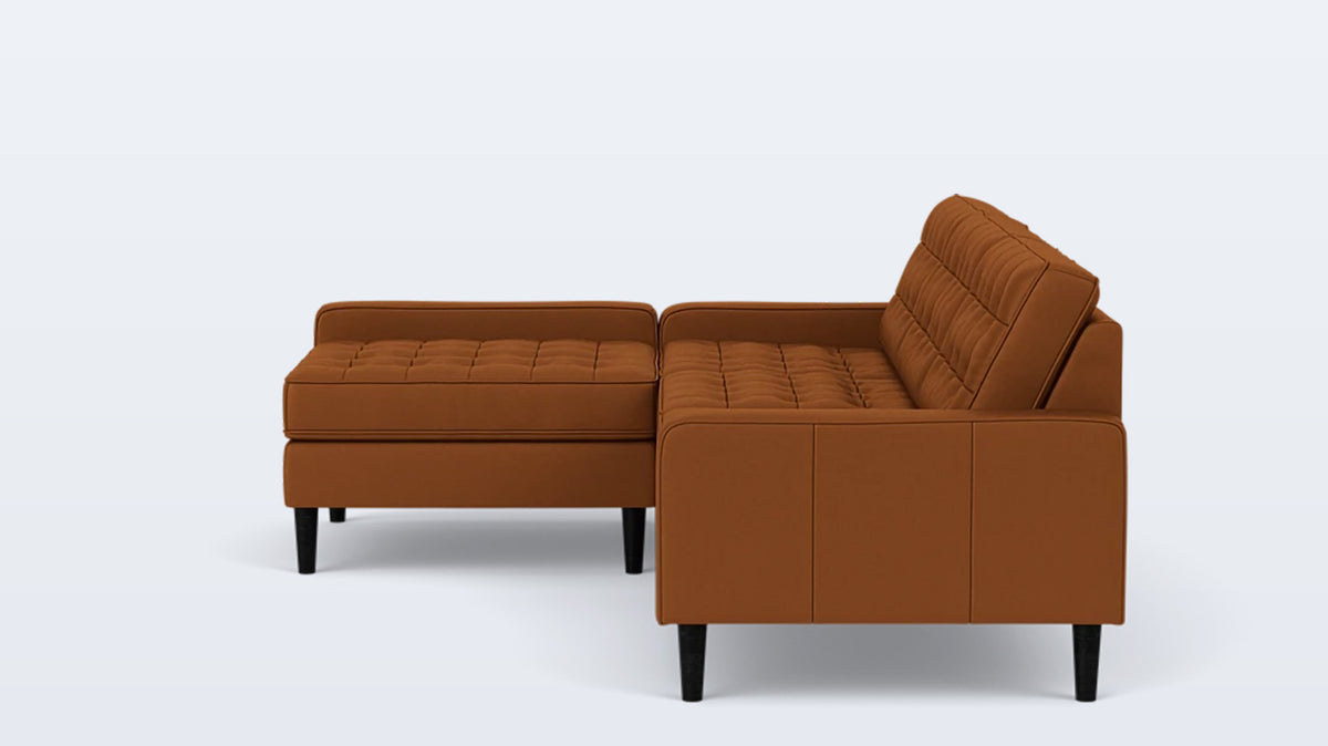 reverie 2-piece sectional - leather