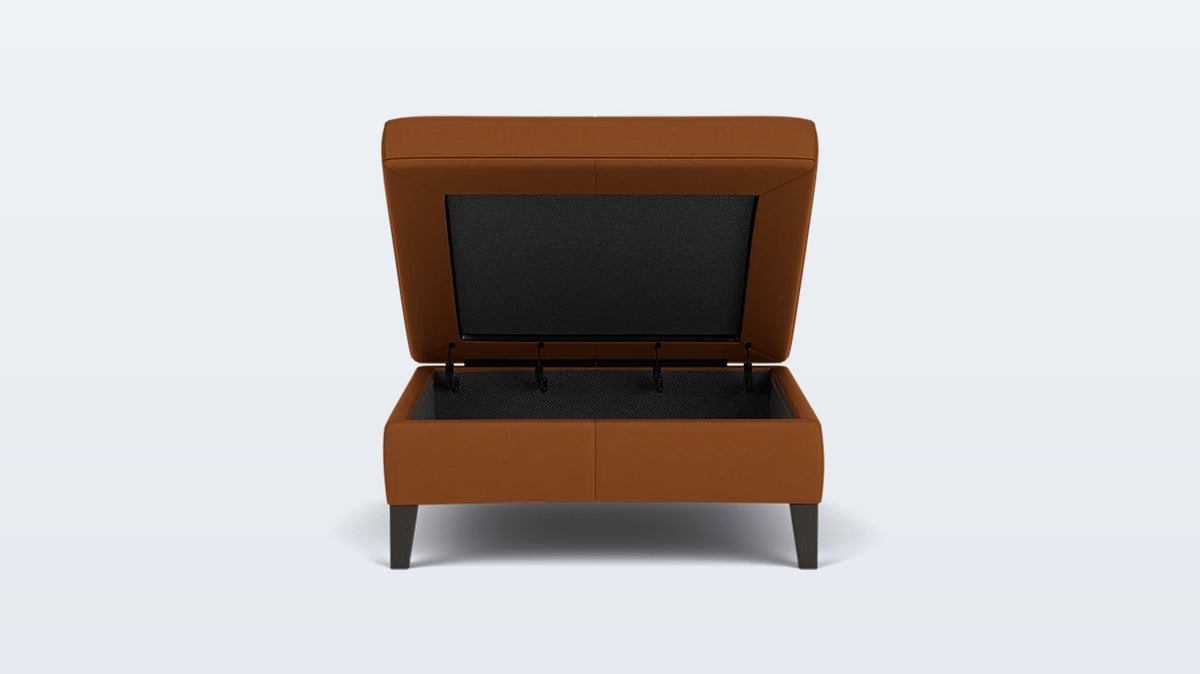 salema modular storage ottoman - leather