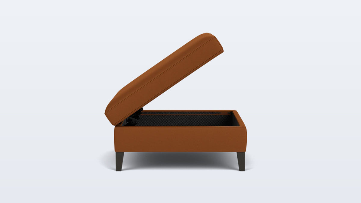 salema modular storage ottoman - leather