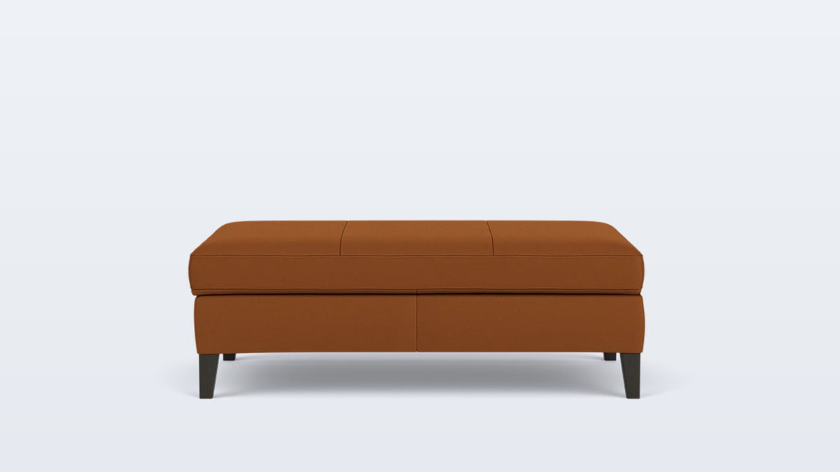 salema storage ottoman - leather