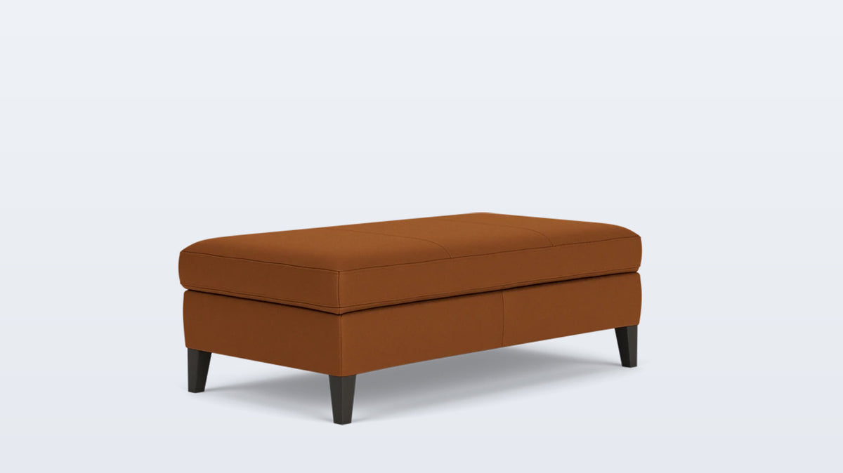 salema storage ottoman - leather