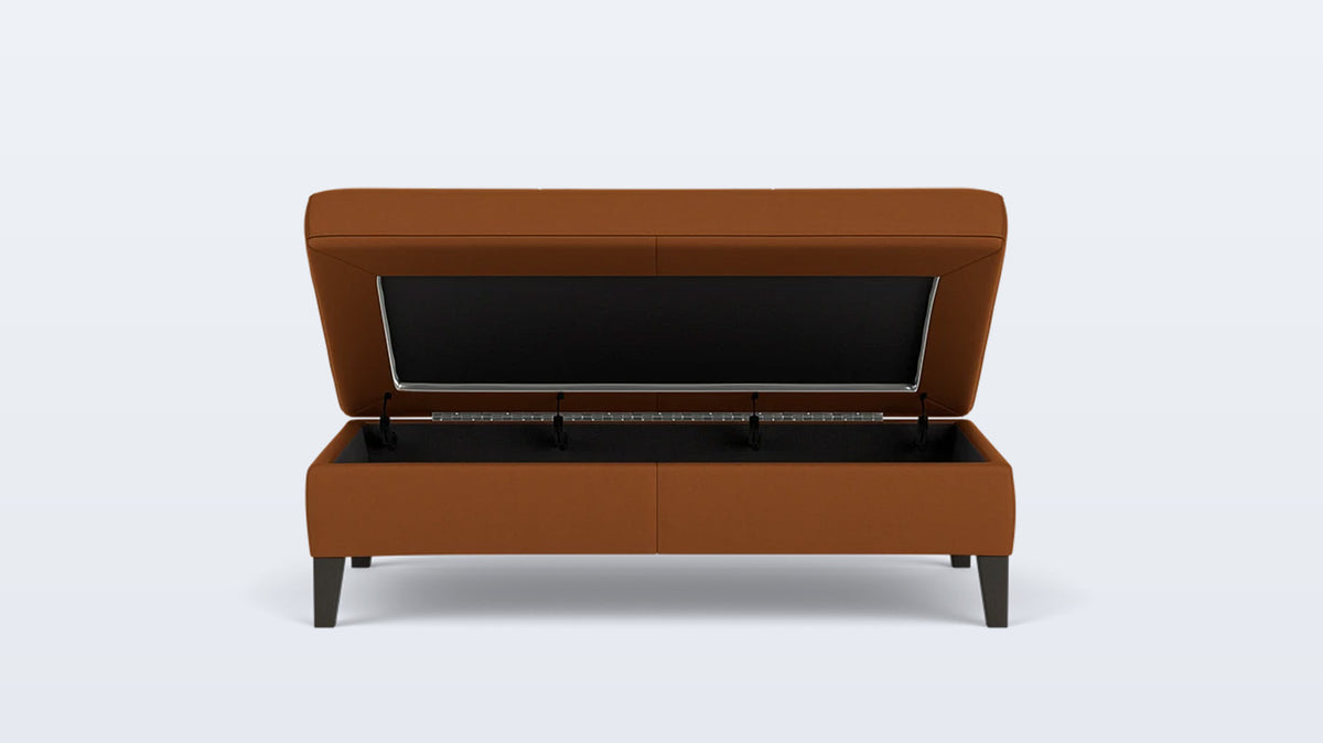 salema storage ottoman - leather