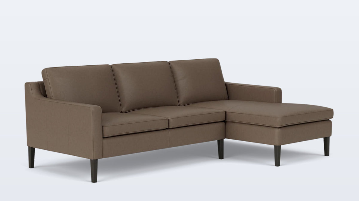 skye 2-piece sectional - leather