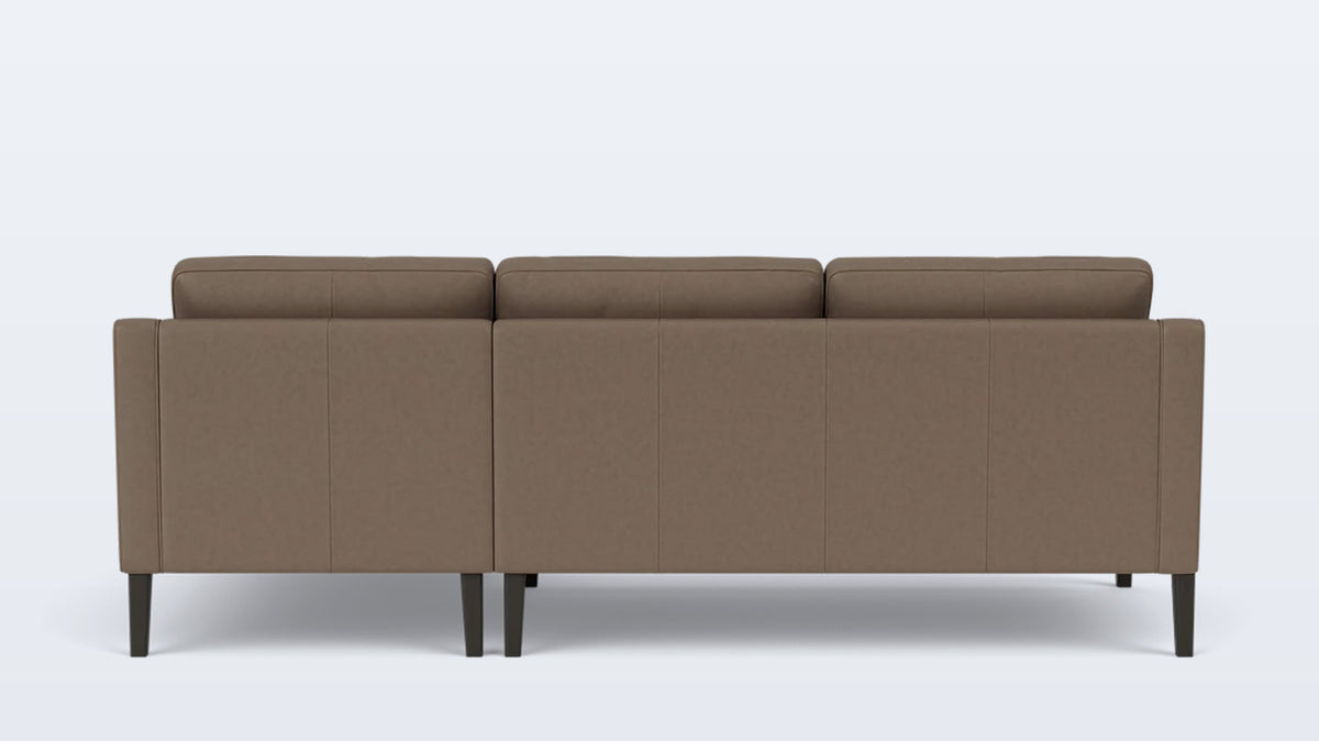 skye 2-piece sectional - leather