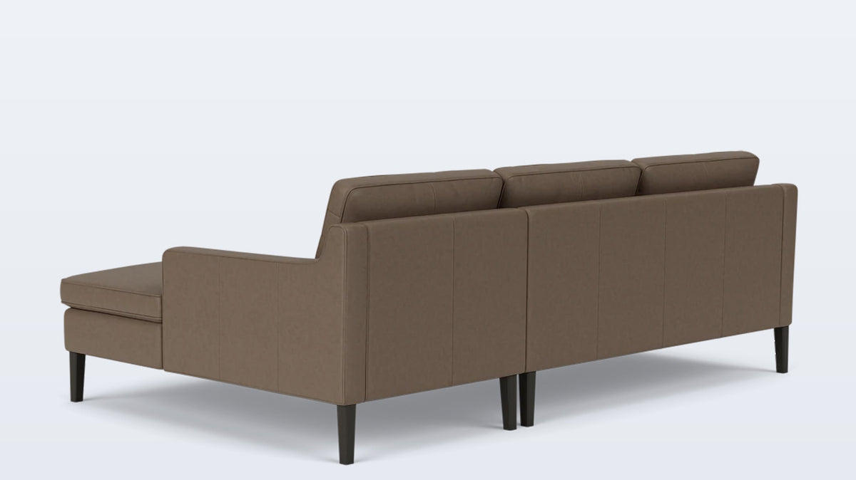 skye 2-piece sectional - leather