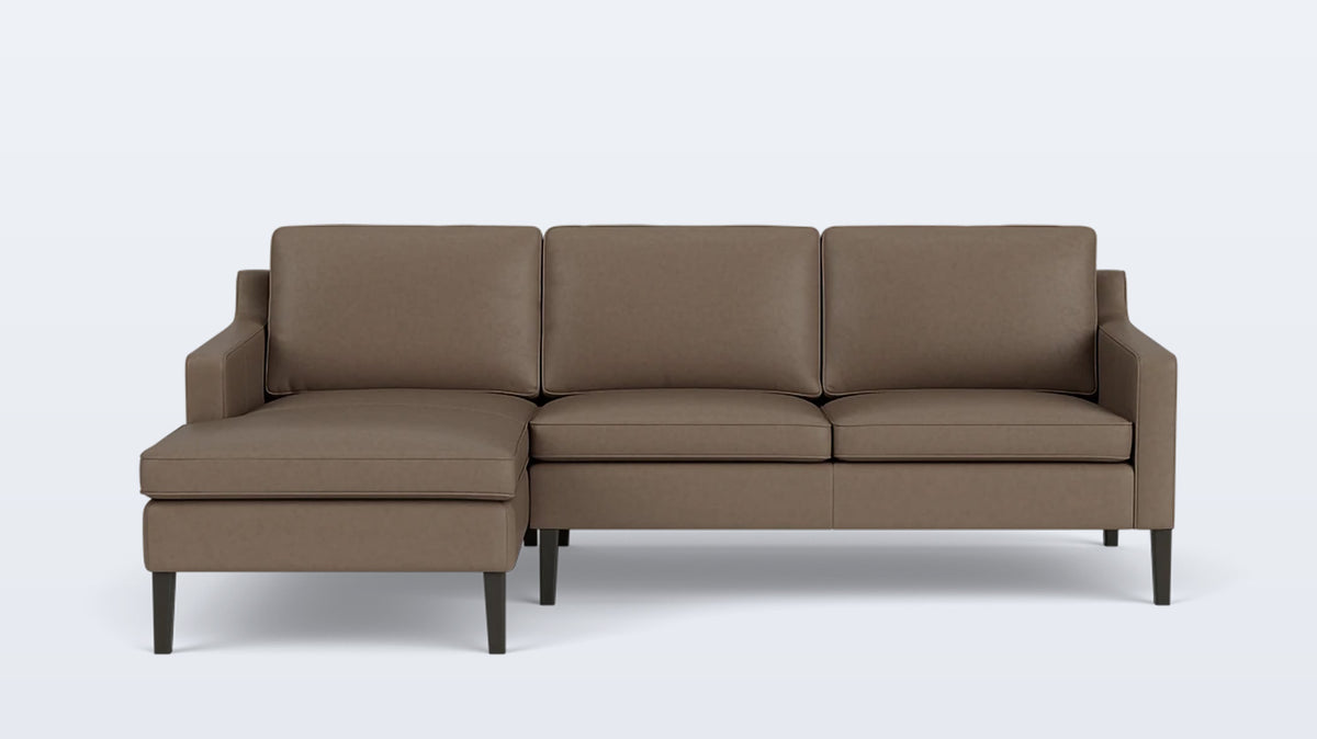 skye 2-piece sectional - leather