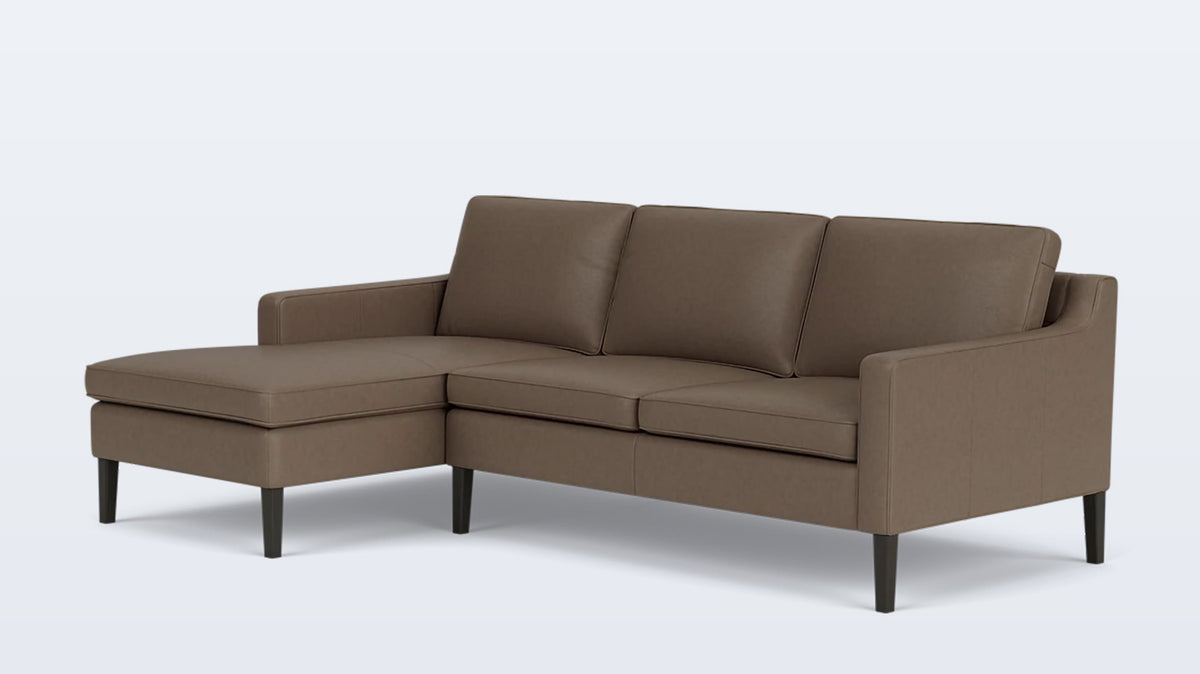 skye 2-piece sectional - leather