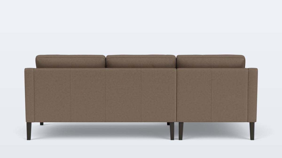 skye 2-piece sectional - leather