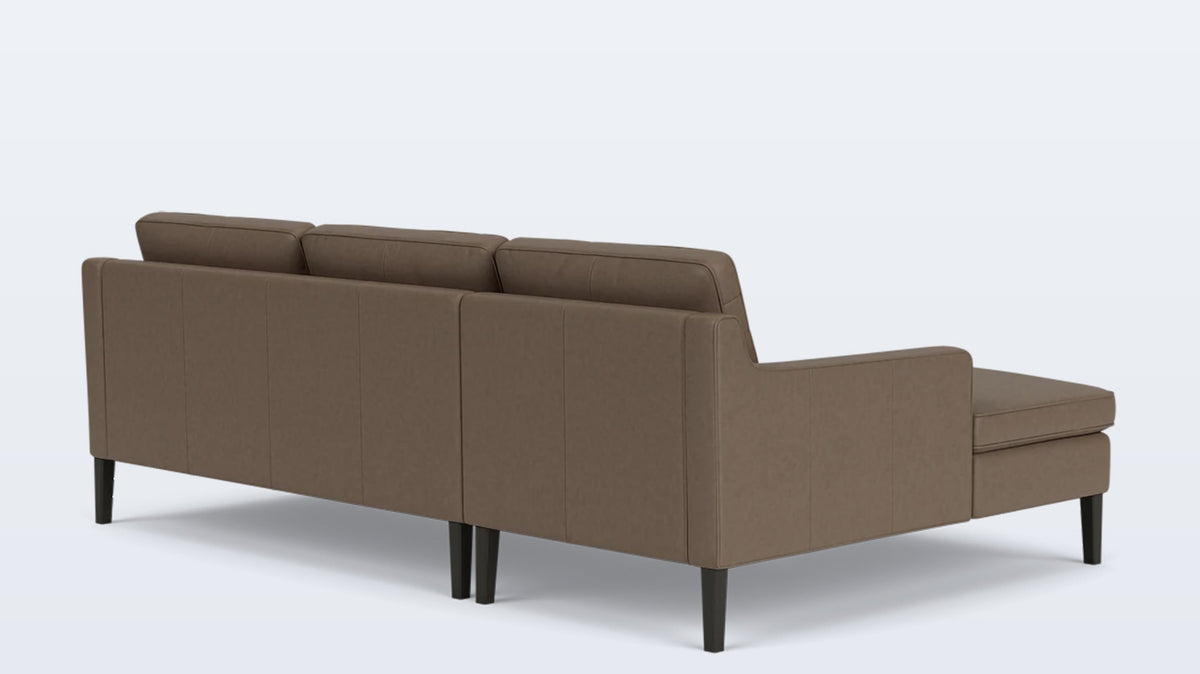 skye 2-piece sectional - leather