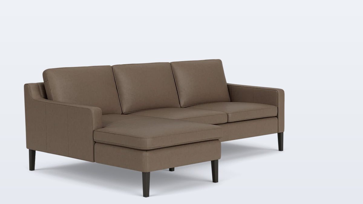 skye 2-piece sectional - leather