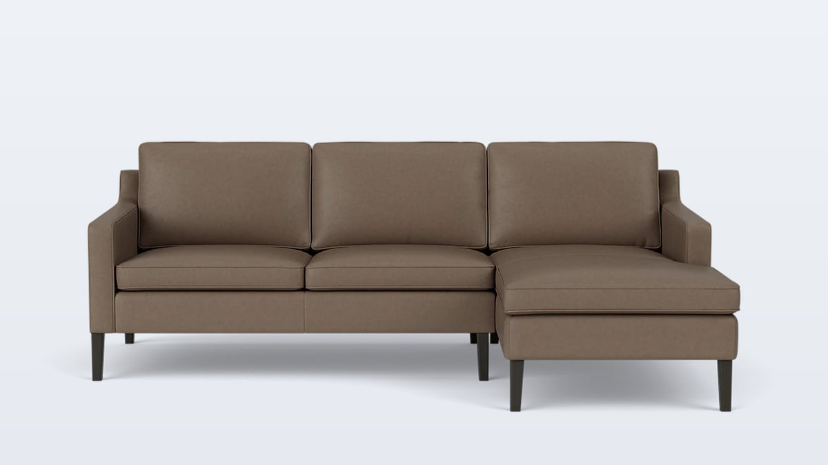 skye 2-piece sectional - leather