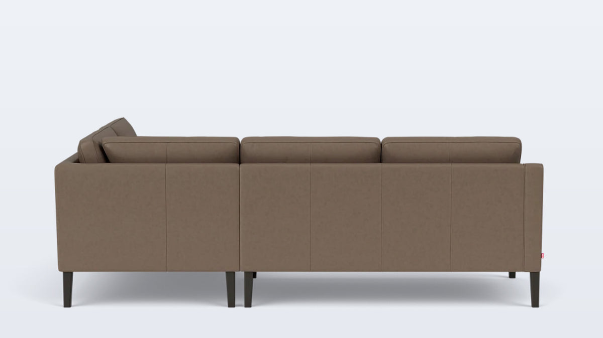 skye 2-piece sectional - leather