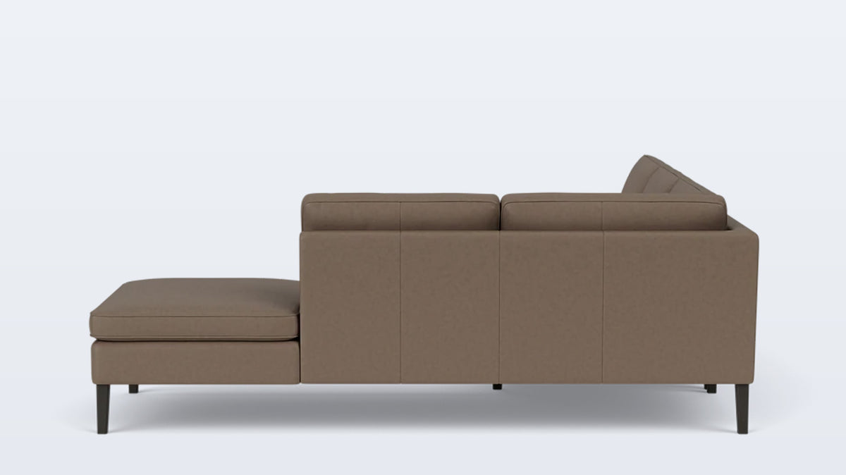 skye 2-piece sectional - leather