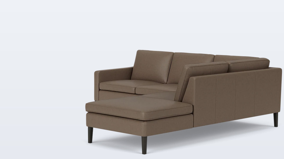 skye 2-piece sectional - leather