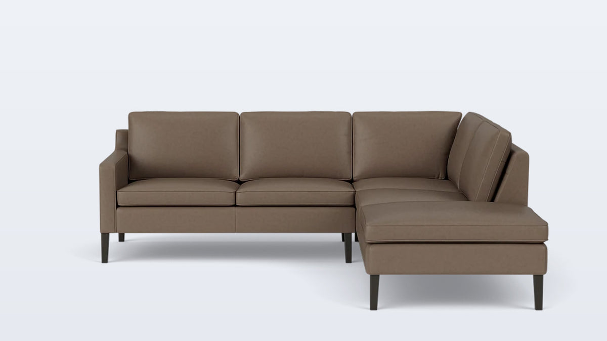 skye 2-piece sectional - leather