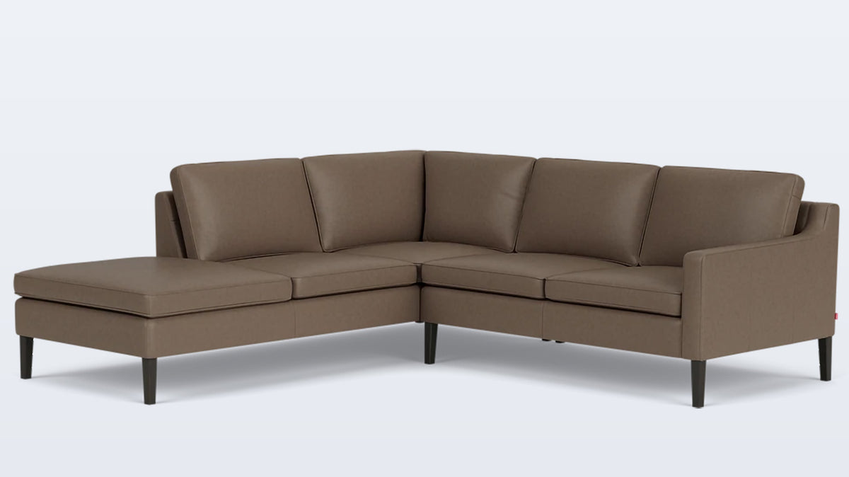 skye 2-piece sectional - leather